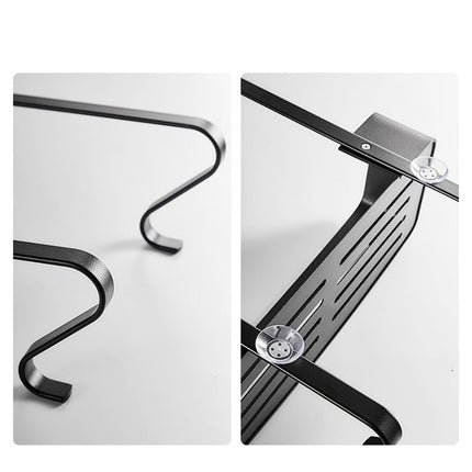 Duschregal Edelstahl zum Hängen schwarz