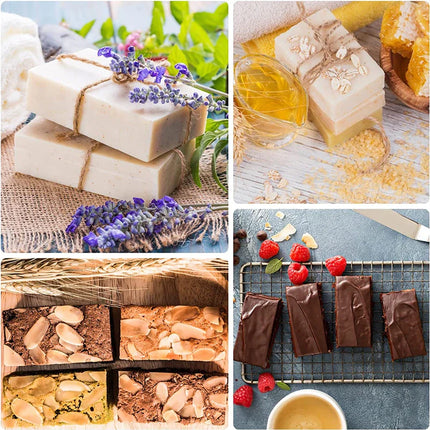 Silikonform für 6 rechteckige Seifen