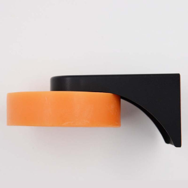 Schwarzer magnetischer Seifenhalter für Wand