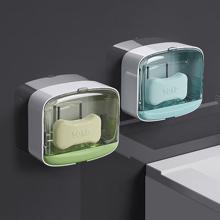 Wand-Seifenbox mit Deckel zum Kleben