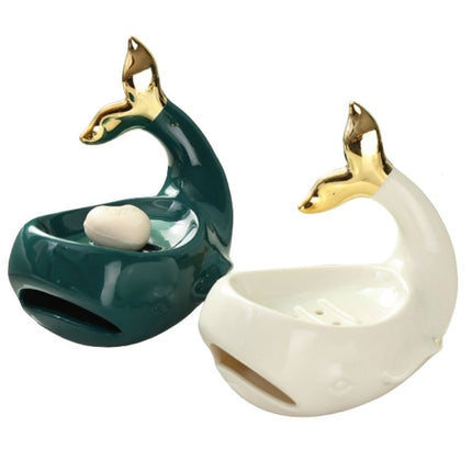 Keramik Seifenschale in Walfisch-Form