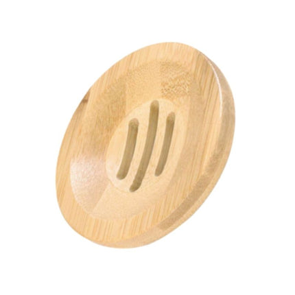 Runde Seifenschale aus natürlichem Bambus