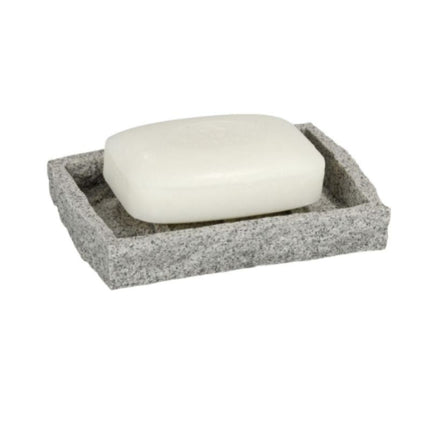 Seifenschale in grauer Granit-Optik