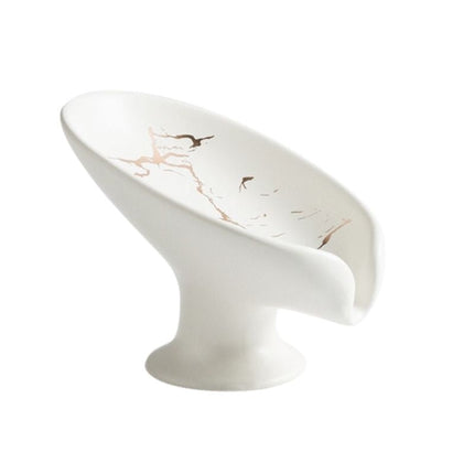 Seifenschale in weißer Marmor-Optik