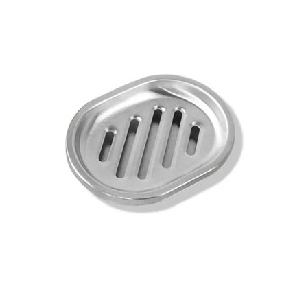Seifenschale aus Edelstahl mit Abtropflöchern