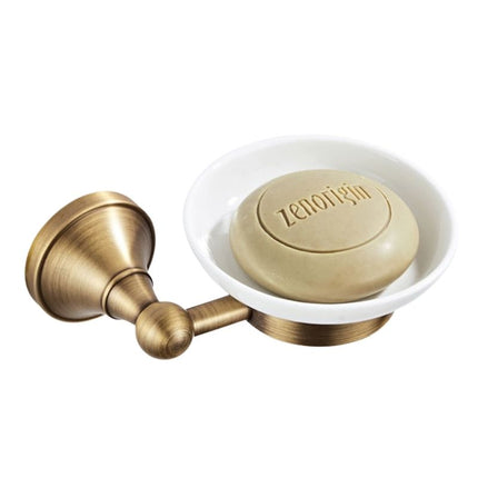 Seifenhalter aus Messing und Keramik