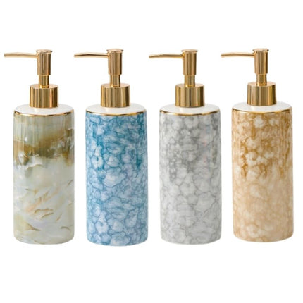Eleganter Seifenspender aus Keramik Marmoroptik