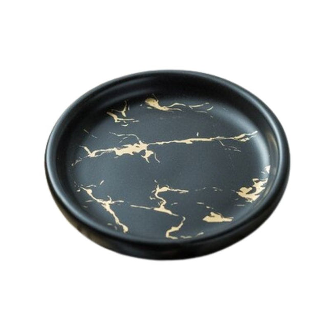 Runde Seifenablage in edler Marmoroptik