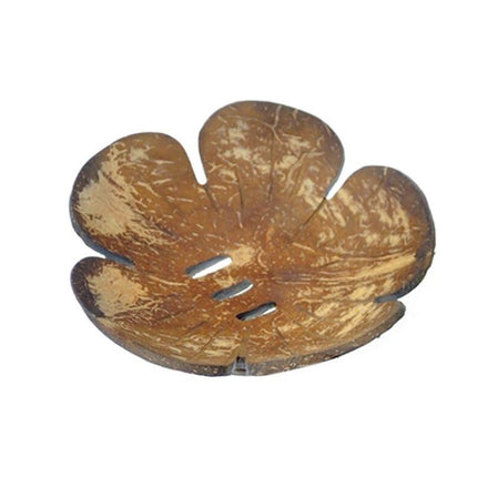 Natürliche Seifenschale aus echter Kokosnuss