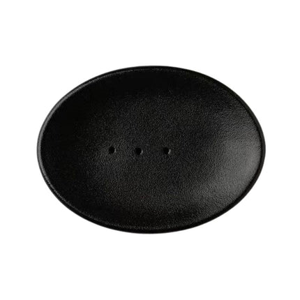 Ovale Keramik-Seifenschale mit Löchern