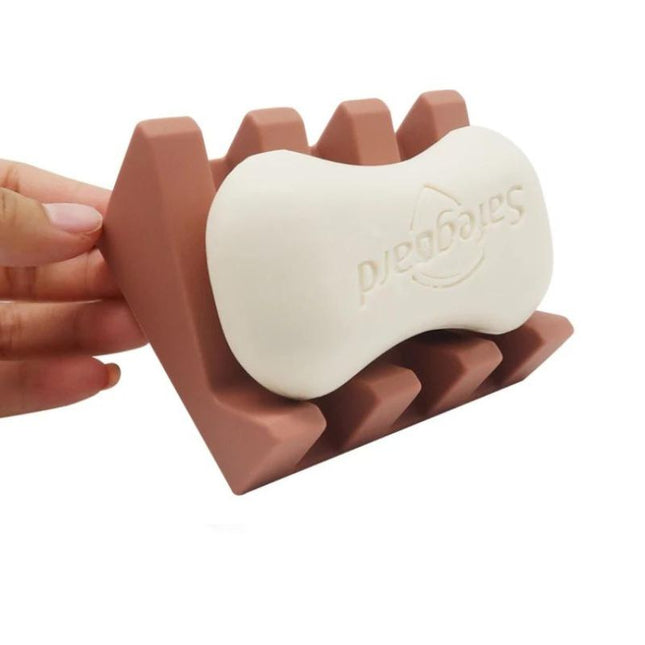 Rutschfeste Seifenablage aus Silikon Design