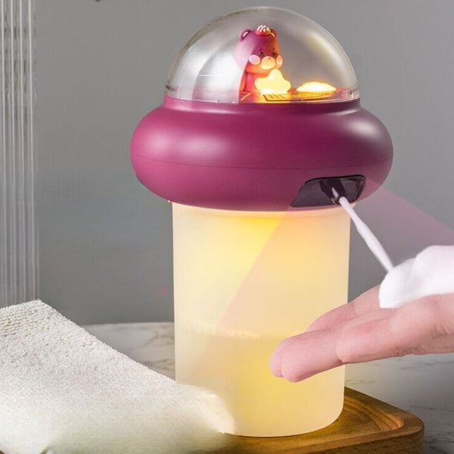 Lila automatischer Seifenspender für Kinder