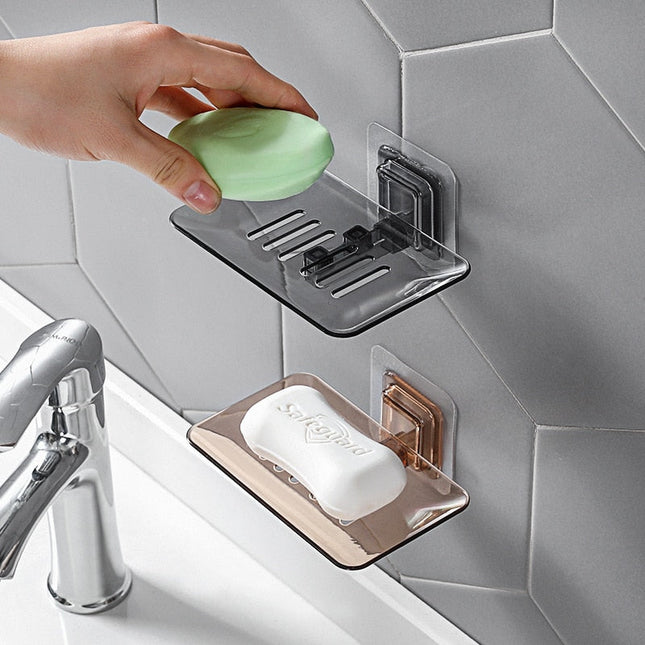 Transparente Seifenablage für die Dusche