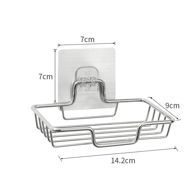 Seifenhalter aus Edelstahl zum Kleben