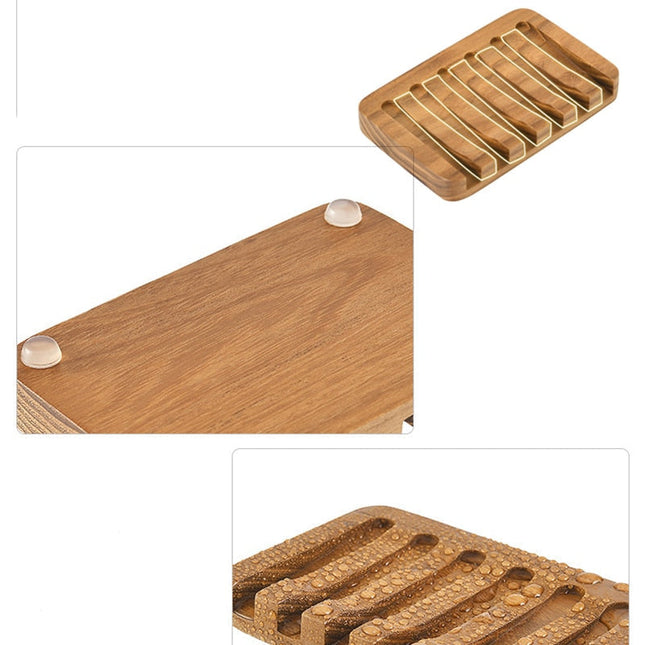 Seifenablage aus natürlichem Holz gefertigt