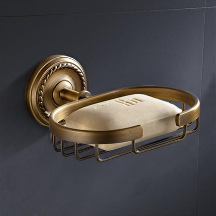 Seifenkorb aus Messing zur Wandmontage