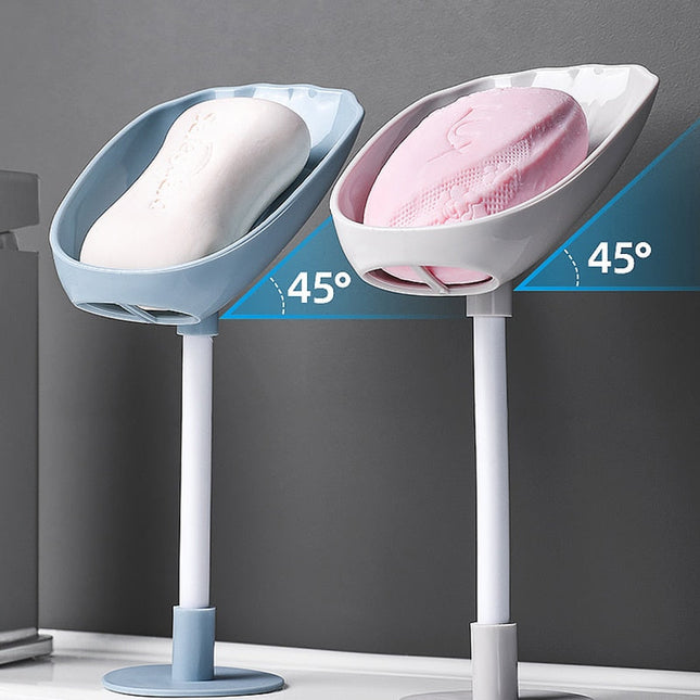 Originelle Seifenschale Blatt mit Saugnapf