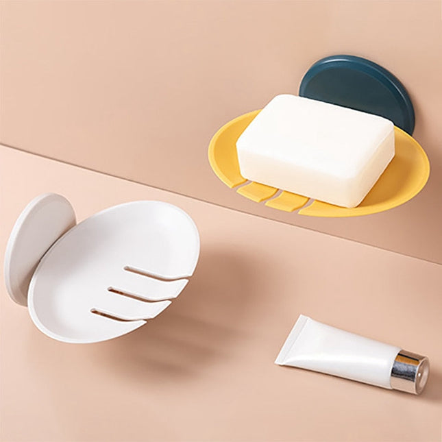 Runder Design Wand-Seifenhalter schwarz