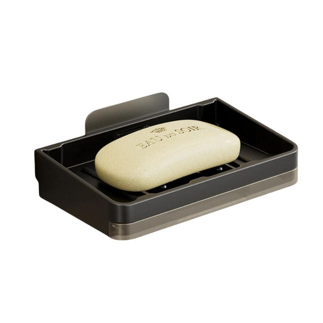 Seifenhalter zur Wandmontage mit Abtropfschale