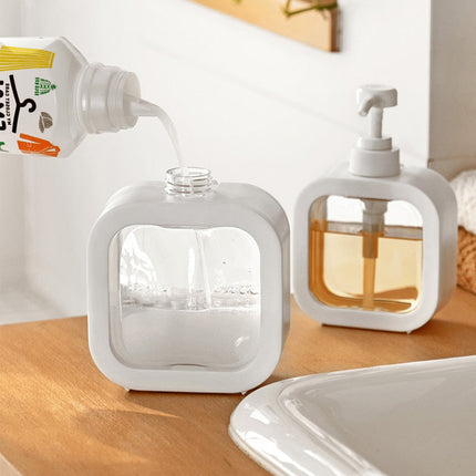 Weißer Seifenspender nachfüllbar 300ml