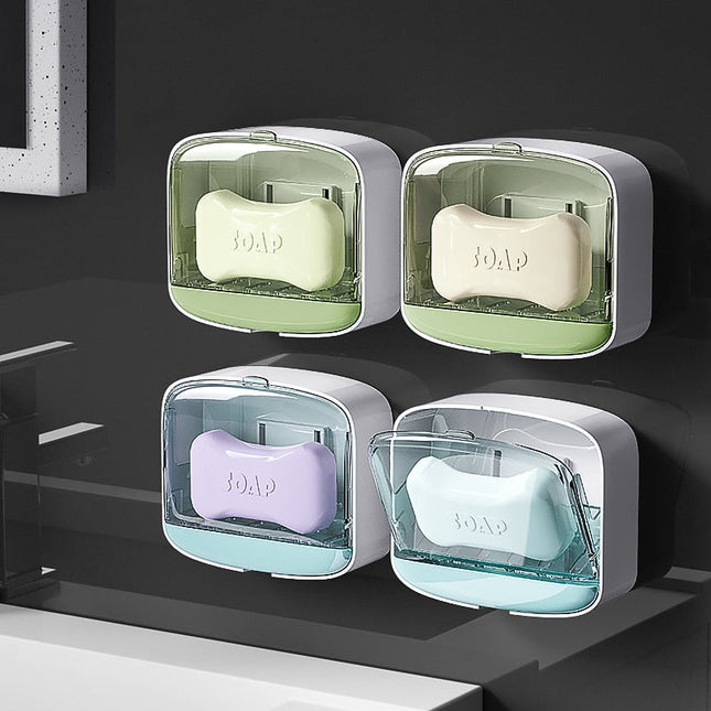 Wand-Seifenbox mit Deckel zum Kleben