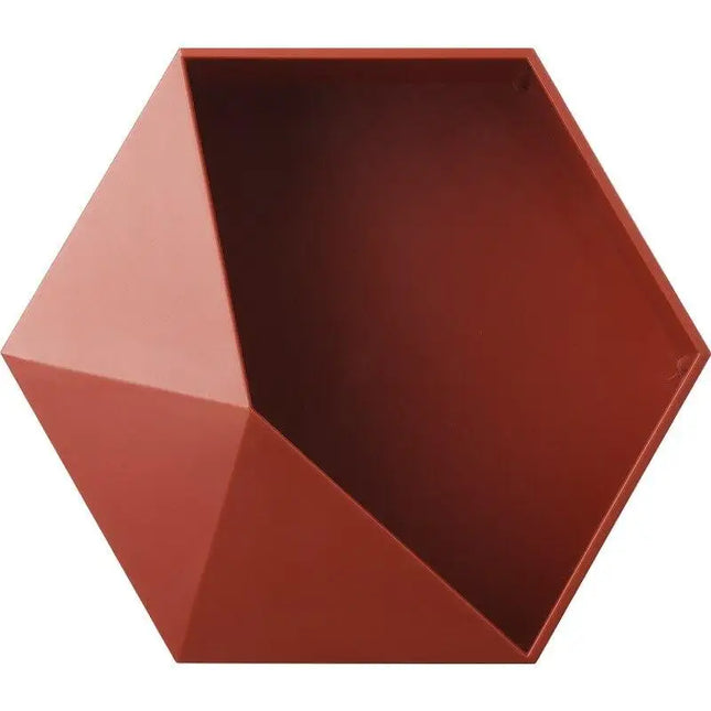 Hexagon Wandregal für Dusche & Bad