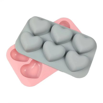 Seifenform aus Silikon für Herzseifen