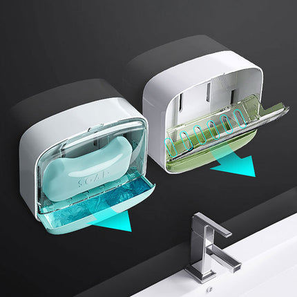 Wand-Seifenbox mit Deckel zum Kleben