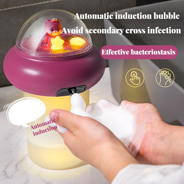 Lila automatischer Seifenspender für Kinder