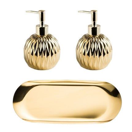 Luxuriöser Seifenspender in Gold-Optik