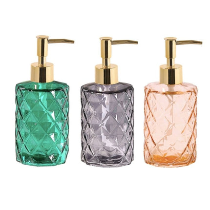 Nachfüllbarer Seifenspender aus strukturiertem Glas
