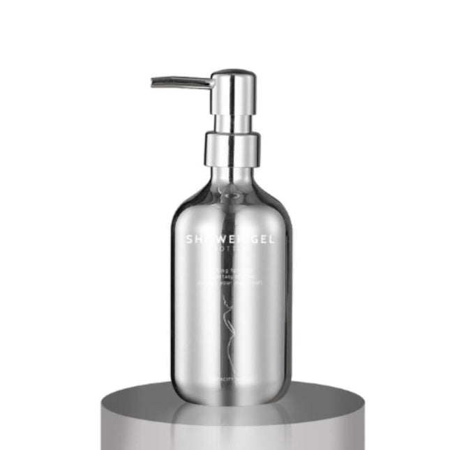 Eleganter Seifenspender in Chrom-Optik