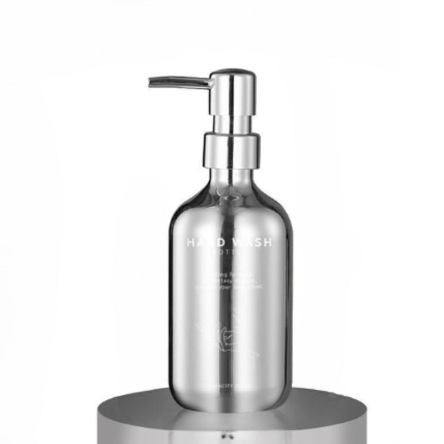 Eleganter Seifenspender in Chrom-Optik
