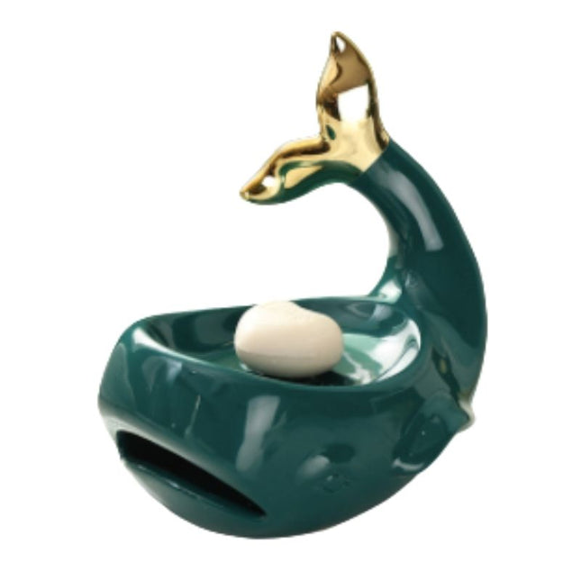 Keramik Seifenschale in Walfisch-Form