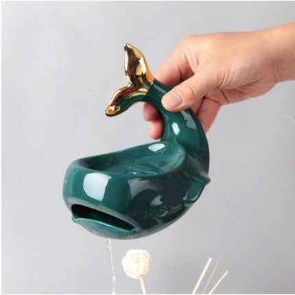 Keramik Seifenschale in Walfisch-Form