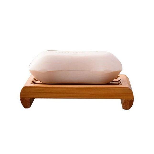 Nachhaltige Seifenschale aus echtem Bambus