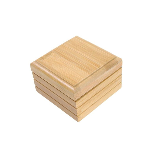 Reise-Seifendose aus Bambus mit Deckel