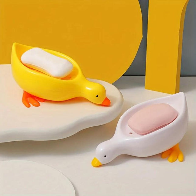 Niedliche Seifenschale in Enten-Form