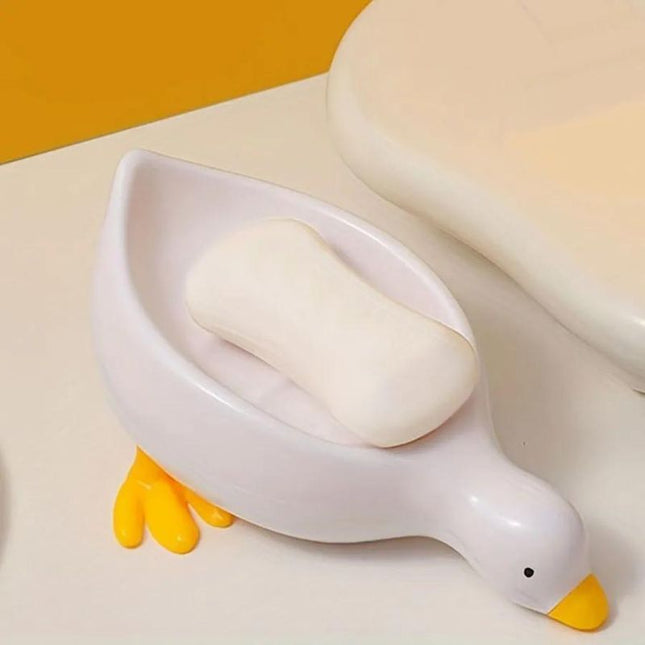 Niedliche Seifenschale in Enten-Form