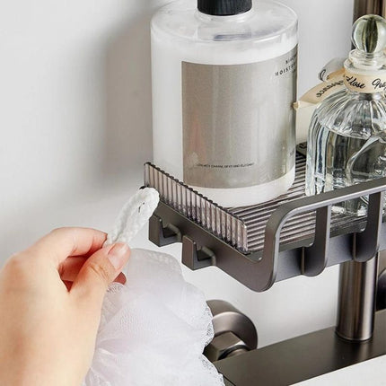 Seifenhalter für Duschstange verstellbar