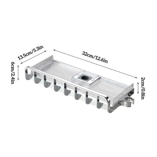 Seifenhalter für Duschstange verstellbar