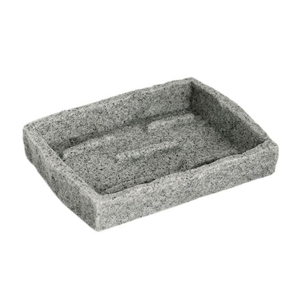 Seifenschale in grauer Granit-Optik