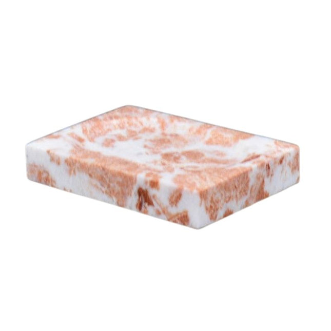 Seifenschale aus echtem Marmor rosa