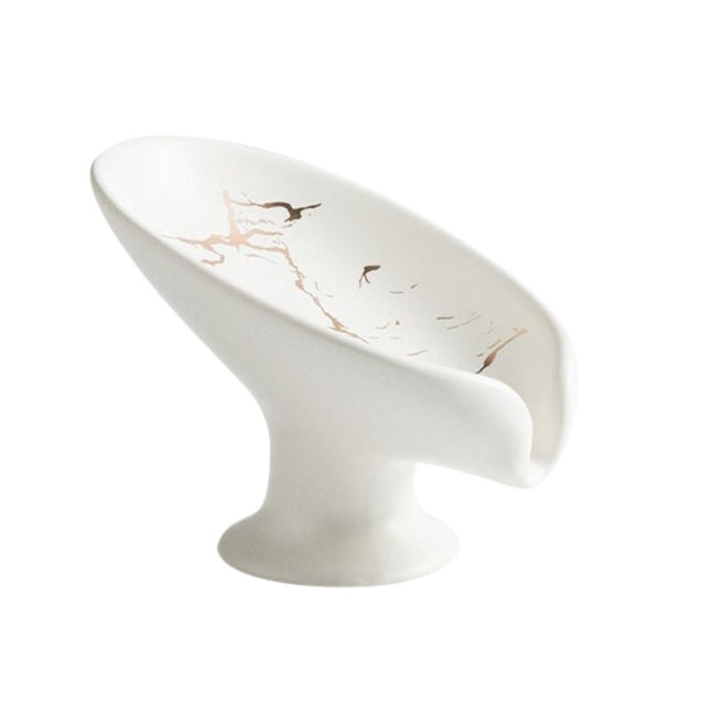 Seifenschale in weißer Marmor-Optik