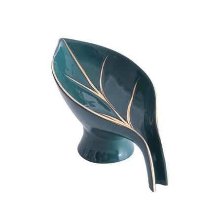 Keramik Seifenschale in Blattform