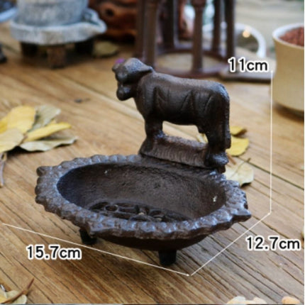 Vintage Seifenschale aus Gusseisen