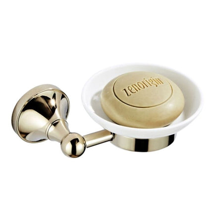 Seifenhalter aus Messing und Keramik