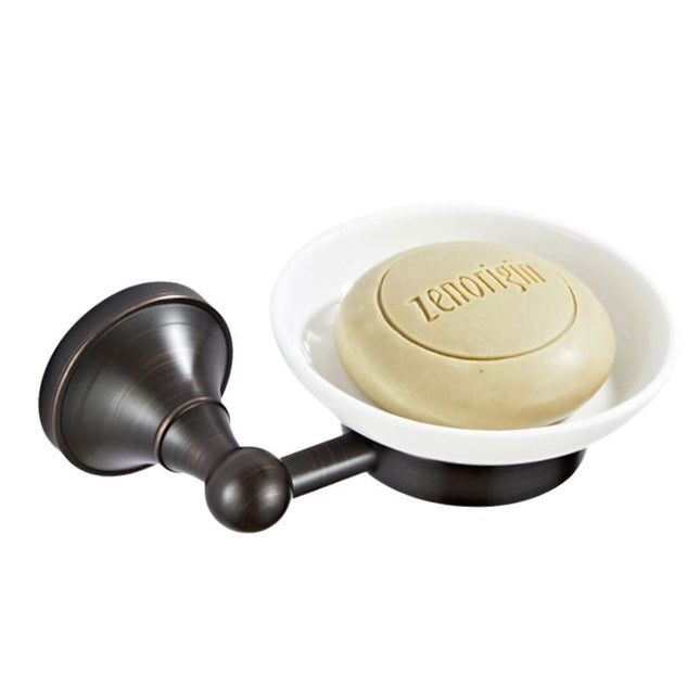 Seifenhalter aus Messing und Keramik