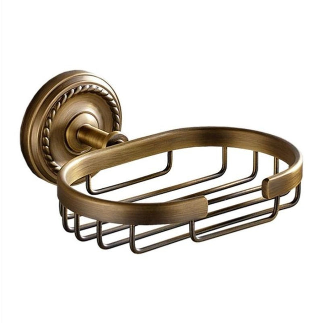 Seifenkorb aus Messing zur Wandmontage