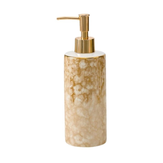 Eleganter Seifenspender aus Keramik Marmoroptik